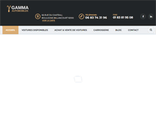 Tablet Screenshot of gamma-autos.com